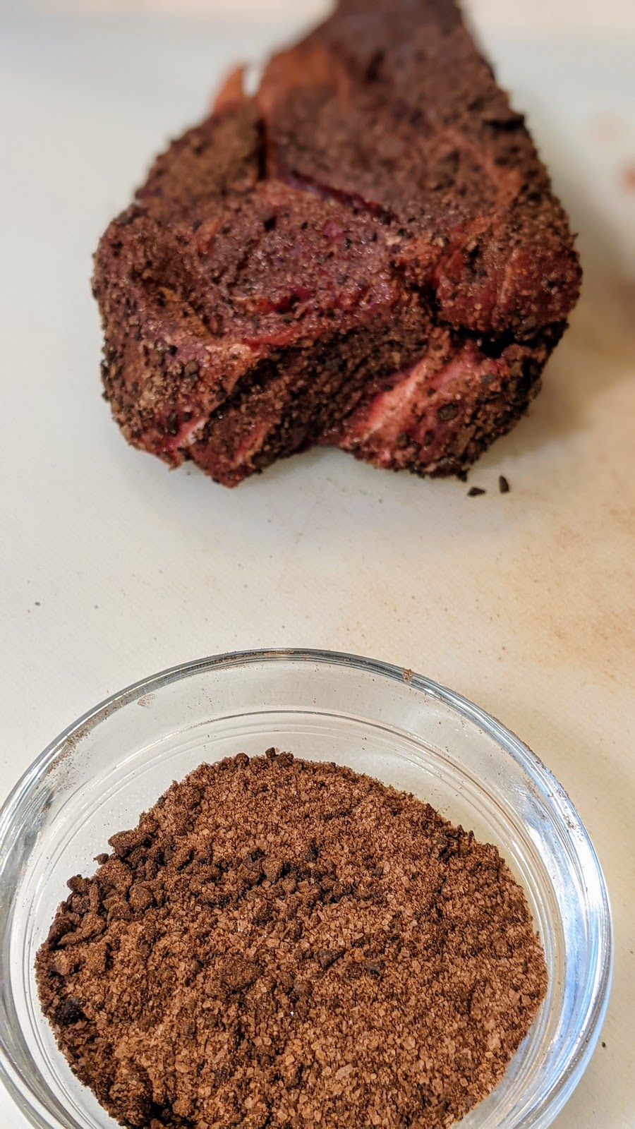 Coffee and Cocoa Sea Salt Rub